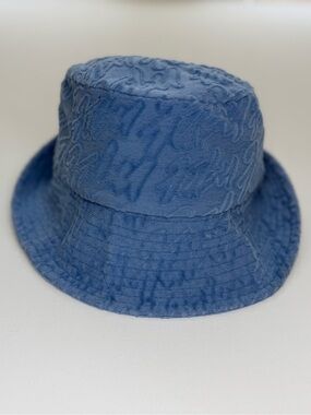 Blue Textured Bucket Hat - Women's Accessory
